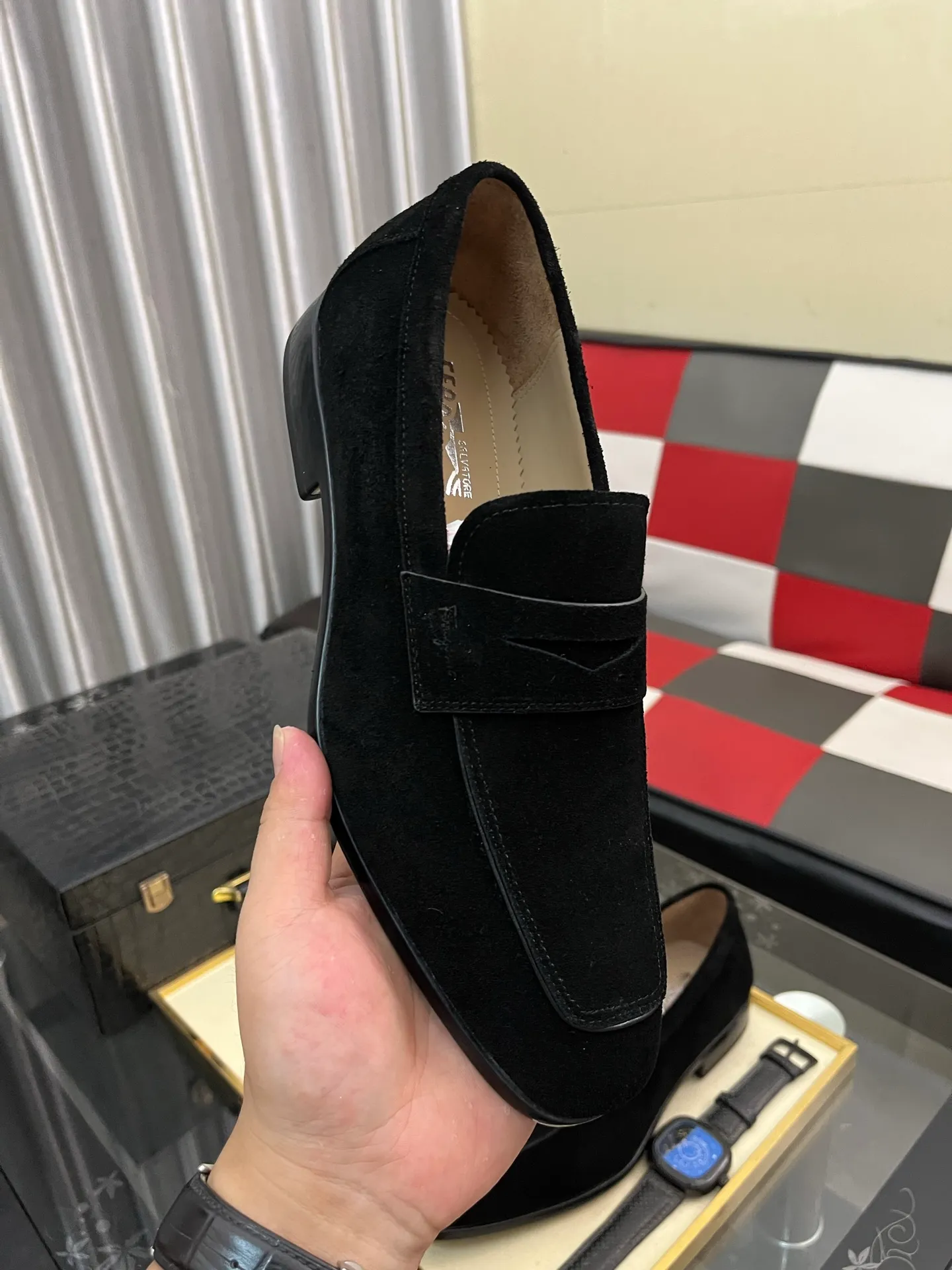 Men's shoes 💰600⌚️⌚️[Salvatore Ferragamo] Ferragamo business leather shoes, 1:1 top purchasing quality, imported selected original calfskin for the uppers, imported original soft water-dyed cowhide for the inner feet, imported original customized Italian handmade lightweight foam outsole, size: 39-44 5️⃣ options available